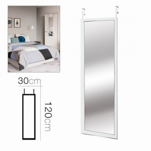 ESPEJO PARA PUERTA BLANCO 30X120...