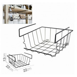CESTA HOSTELERIA COLGANTE NEGRA 22X22X13