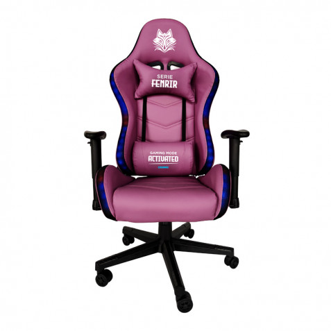 SILLA GAMING RGB SERIE FENRIR VIOLETA CROMAD