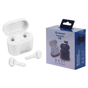 EARBUDS TWS V10 TOUCH BLUETOOTH BLANCOS COOLSOUND - V10-1