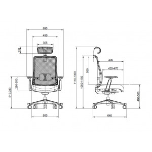 SILLA OFICINA GAMA SENIOR SE9000 CROMAD