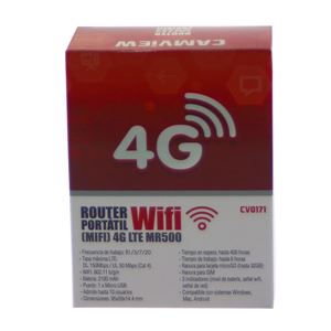 ROUTER (MIFI) WIFI PORTATIL 4G LTE MR500 CAMVIEW - CV0171-2
