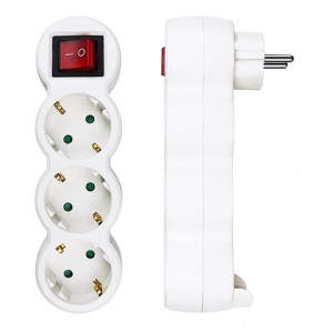 BASE MULTIPLE 3 TOMAS CON INTERRUPTOR...