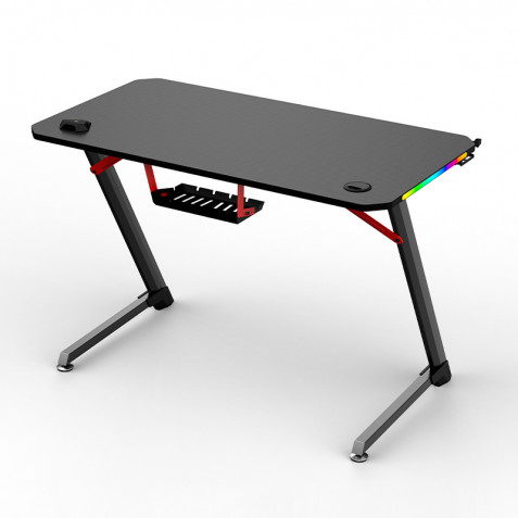 MESA GAMING PRO1700 FIBRA CARBONO LUZ...