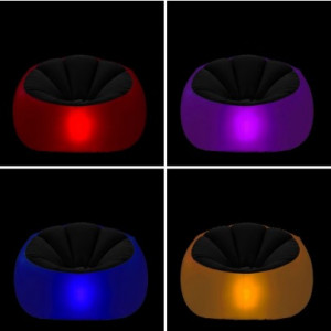 ASIENTO HINCHABLE LED CON MANDO A...