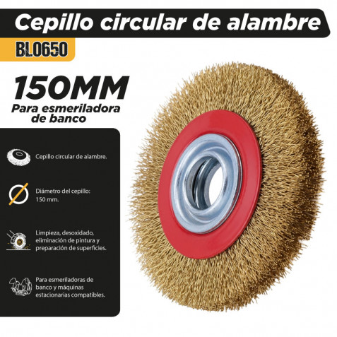 CEPILLO CIRCULAR DE ALAMBRE 150MM...