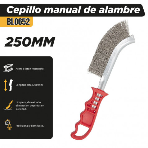 CEPILLO MANUAL DE ALAMBRE 250MM BLIM
