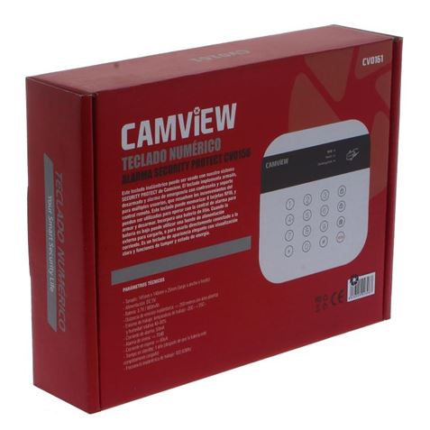TECLADO NUMÉRICO ALARMA SECURITY PROTECT CV0156 CAMVIEW - CV0161-2