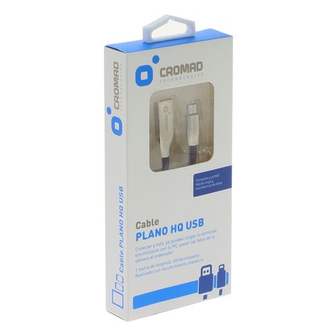 CABLE PLANO HQ USB A MICRO USB 1 METRO 2A CROMAD - CR0925-1