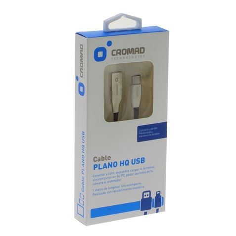 CABLE PLANO HQ USB A TIPO C 1 METRO 2A CROMAD - CR0926-1