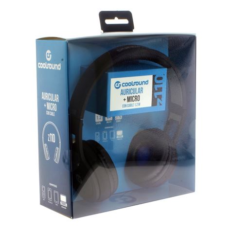AURICULAR + MICROFONO Z110 NEGRO COOLSOUND - CS0173-2