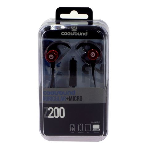 AURICULAR + MICROFONO Z200 ROJO COOLSOUND - CS0177-1