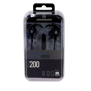 AURICULAR + MICROFONO Z200 NEGRO COOLSOUND - CS0161-1