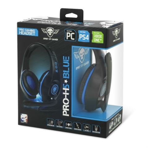 AURICULARES CON MICRÓFONO PS5//PS4/XBOX 360/PC/MAC PRO-H5 AZUL SPIRIT - PROH5-2
