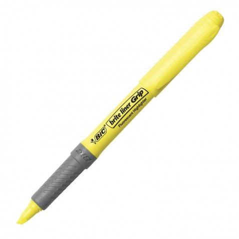 MARCADOR FLUORESCENTE AMARILLO BIC MANEJO COMODO