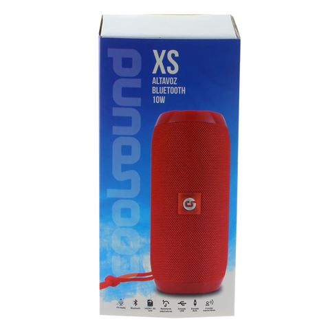 ALTAVOZ BLUETOOTH XS 10W ROJO COOLSOUND - XS-1