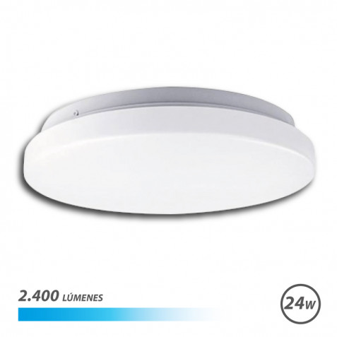 APLIQUE LED TECHO REDONDO 24W LUZ...