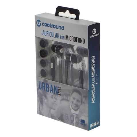 AURICULAR + MICRÓFONO URBAN MIC BLANCO COOLSOUND - CS0107-1