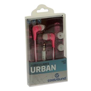 AURICULARES URBAN COLOR ROSA COOLSOUND - CS0119-3
