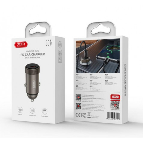 CARGADOR COCHE 30W TIPO C CC70 XO