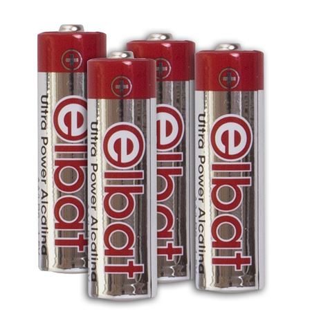 PACK 4 PCS PILAS ALCALINAS LR6/AA ELBAT - EB0102-2