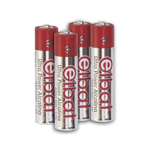 PACK 4 PCS PILAS ALCALINAS LR03/AAA ELBAT - EB0103-2