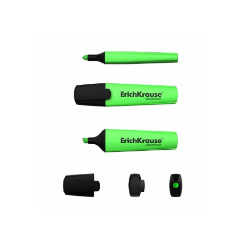 MARCADOR FLUERESCENTE VERDE PUNTA BISELADA ERICHKRAUSE