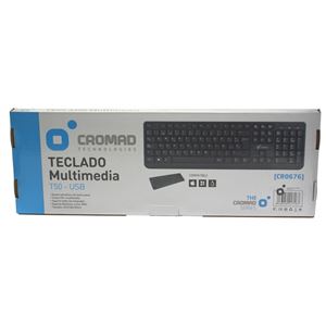 TECLADO MULTIMEDIA T50 USB CROMAD - CR0676-4