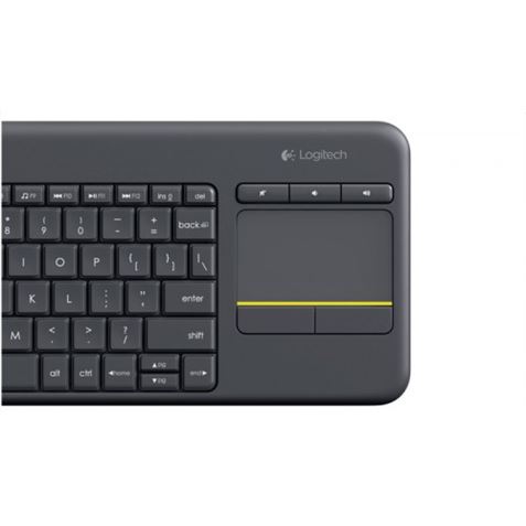 TECLADO LOGITECH K400 PLUS WIRELESS TOUCHPAD NEGRO - 920-007137-2