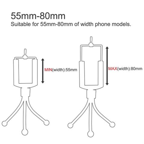 Tripode Flexible Universal 5.5-8.0cm HAWEEL - HAW0011-3 Tripode Flexible Universal 5.5-8.0cm HAWEEL - HAW0011-3
