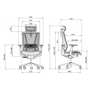 SILLA OFICINA GAMA SENIOR SE1200 CROMAD