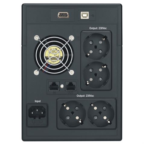 SAI XMART SW-PRO 2200VA, 230V, SINEWAVE, USB-RS232, RJ45 - SWPRO2200R