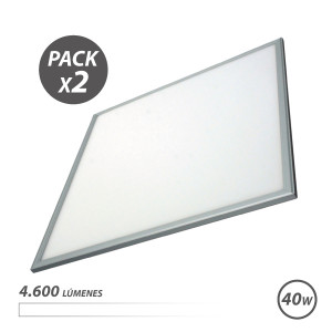 PACK 2 PANELES LED 60X60 40W 4600LM...