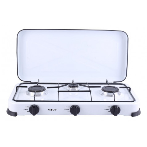 COCINA DE GAS 3 FUEGOS BLANCA MUVIP