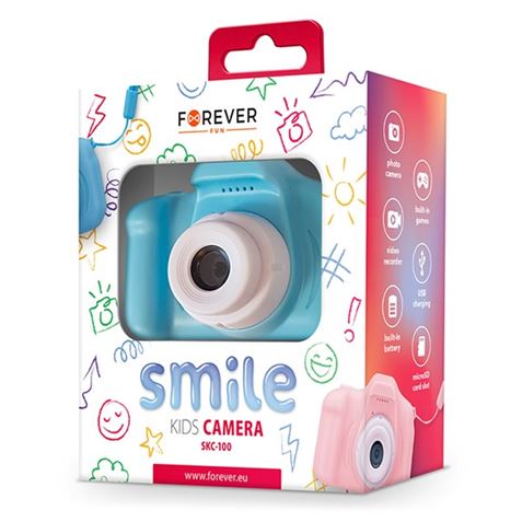 CAMARA FOTOS CON JUEGOS INFANTIL SKC-100 AZUL FOREVER - 5900495877772-2