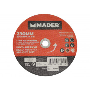 DISCO ABRASIVO INOX CORTE 230 MM MADER