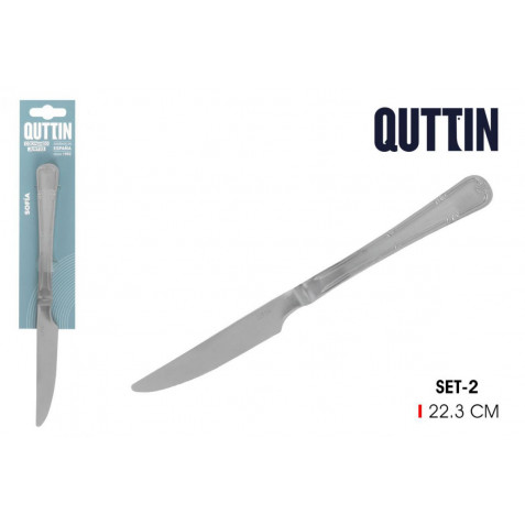 PACK 2 CUCHILLOS MESA 22CM SOFIA QUTTIN