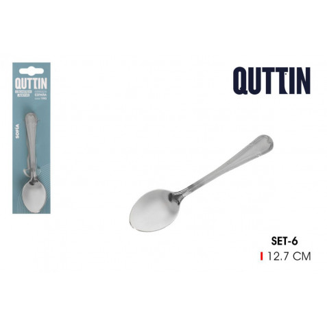 PACK 6 CUCHARAS TE 12.7CM SOFIA QUTTIN