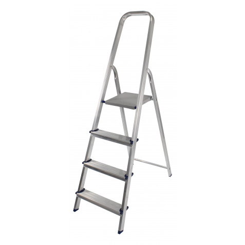 ESCALERA ALUMINIO 4 PELDAÑOS MADER