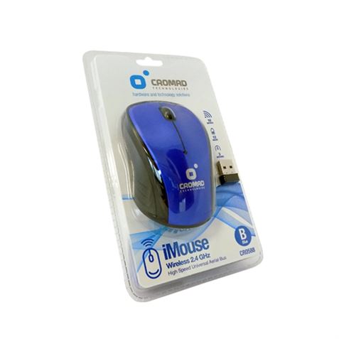 RATÓN INALÁMBRICO IMOUSE AZUL CROMAD - CR0588_PACK
