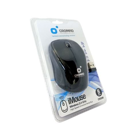 RATÓN INALÁMBRICO IMOUSE NEGRO CROMAD - CR0590_PACK