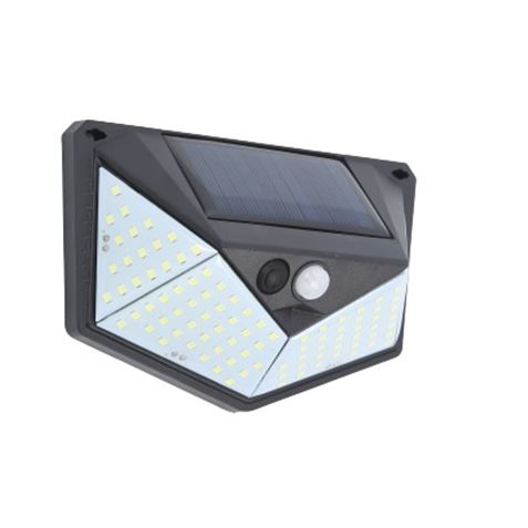 APLIQUE LED SOLAR 250LM ILUMINACIÓN 3 CARAS NEGRO ELBAT - EB0395-1